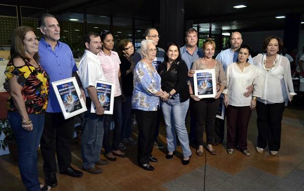 Junto a los Cinco festejó Radio Rebelde su aniversario 57. Foto: Abel Rojas Barallobre